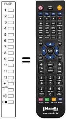 Replacement remote control Panasonic TNQ1420