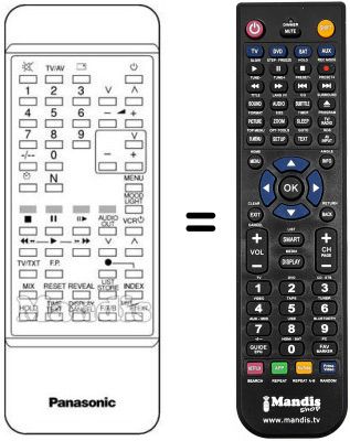 Replacement remote control Panasonic TNQ8E0448