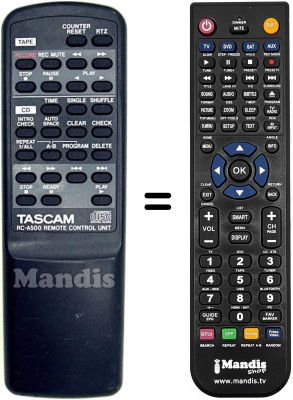 Replacement remote control RC-A500