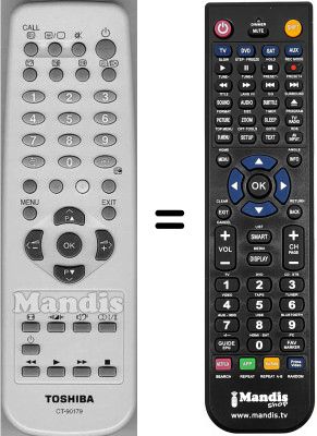 Replacement remote control CT-90179