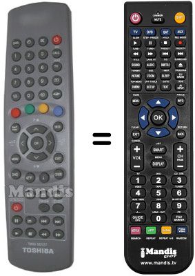 Replacement remote control Toshiba TW50127
