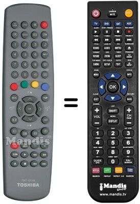 Replacement remote control Toshiba TW50146