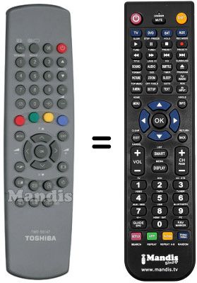 Replacement remote control Toshiba V30037753