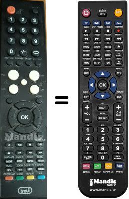 Replacement remote control Trevi LTV2524CI