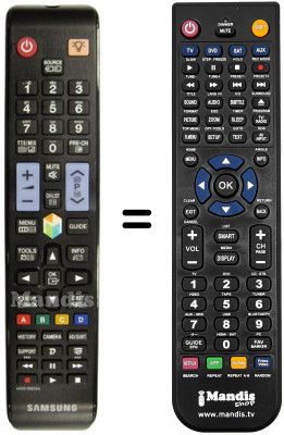 Replacement remote control Samsung UE40F6510