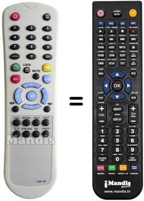 Replacement remote control Amstrad CTV2050
