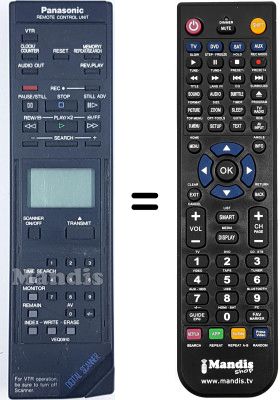 Replacement remote control Panasonic NV-F70HQ