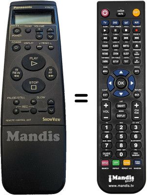 Replacement remote control Panasonic VEQ1568