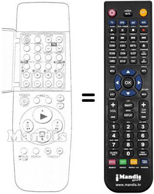 Replacement remote control Panasonic VEQ1941
