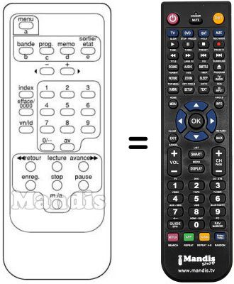 Replacement remote control REMCON657