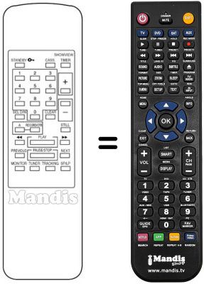 Replacement remote control Finlux VR7450
