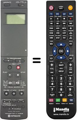 Replacement remote control Hitachi VT546E