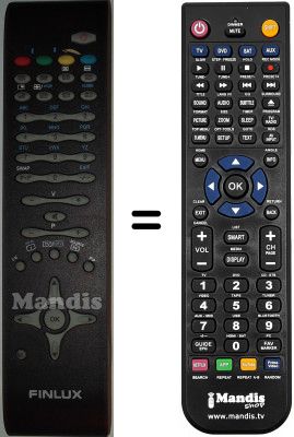 Replacement remote control Finlux 37FLD750