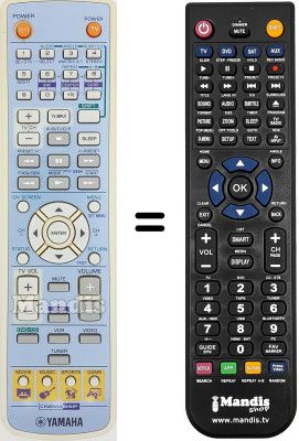 Replacement remote control Yamaha DVRS120