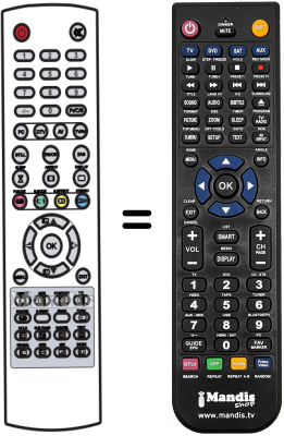 Replacement remote control Targa VISIONARYLT3220