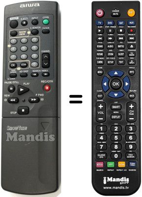 Replacement remote control Aiwa HV-FX7500