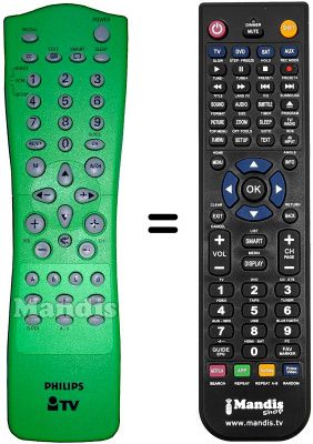 Replacement remote control Philips 17HT5404 / 01Z