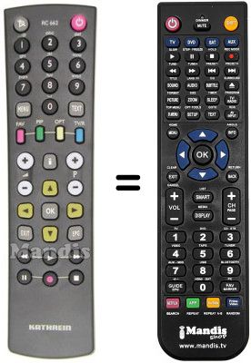 Replacement remote control Kathrein UFS732SW