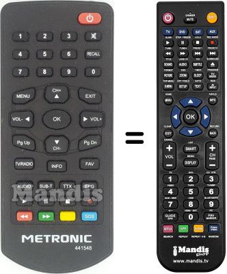 Replacement remote control Metronic 9042