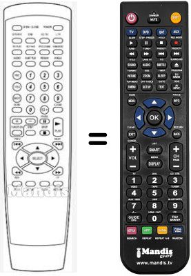 Replacement remote control Aeg 2002P