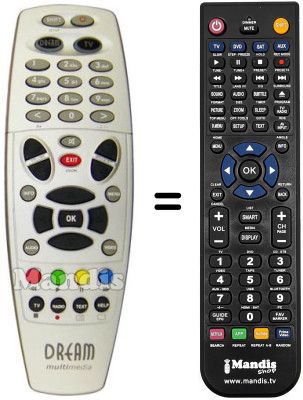 Replacement remote control DREAM DREAMBOX DM7020