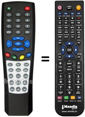 Replacement remote control DIKOM DVBT9004