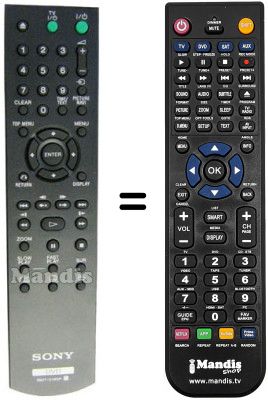Replacement remote control Sony DVP-NS70