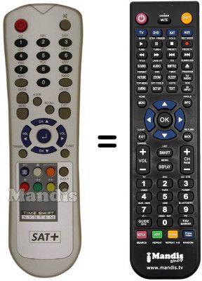 Replacement remote control SAT+ HDR20