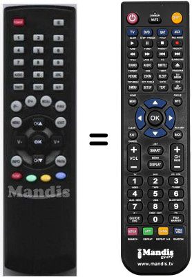 Replacement remote control Homecast HS 9000 CI PVR