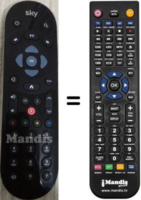 Replacement remote control Humax ESi-160