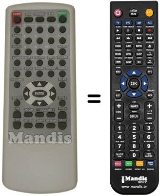 Replacement remote control MARVEL LOUIS DVD-JH364