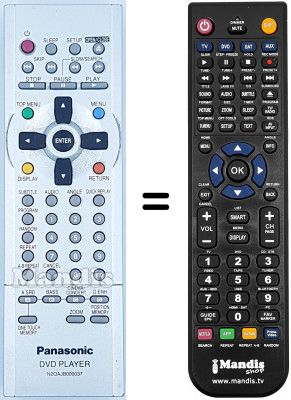 Replacement remote control Panasonic AV-XV10EGS