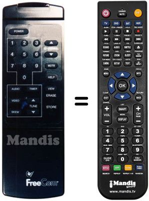 Replacement remote control FREECOM OR94