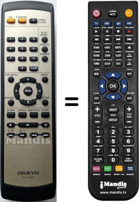 Replacement remote control Onkyo DV-SP402E