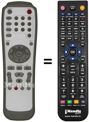 Replacement remote control Orion GDVDR5001B