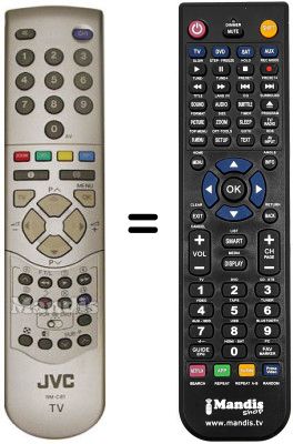 Replacement remote control JVC PD42D30S