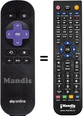 Replacement remote control SkyOnline