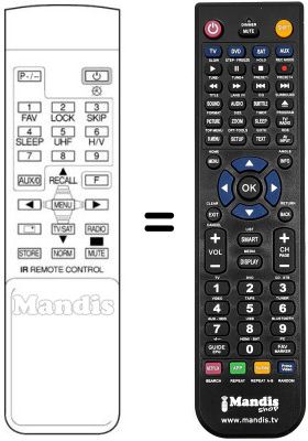 Replacement remote control Nokia SAT1600