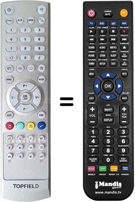 Replacement remote control Topfield SBP2000