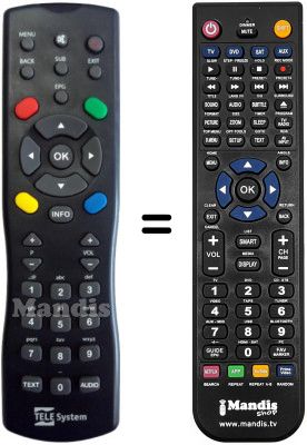 Replacement remote control TS7001