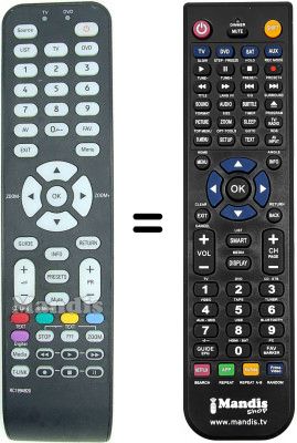 Replacement remote control Thomson 46E91NF32 Replacement remote control Thomson 46E91NF32
