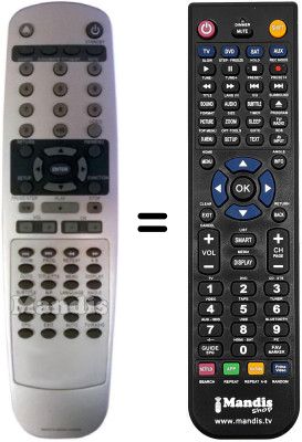 Replacement remote control United MID 7500