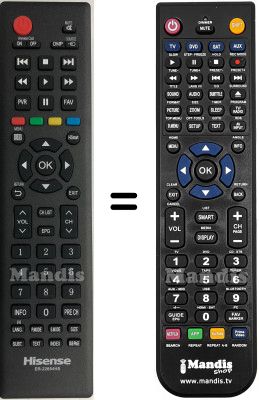 Replacement remote control Hisense HVS57473