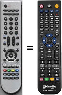 Replacement remote control HVS57642