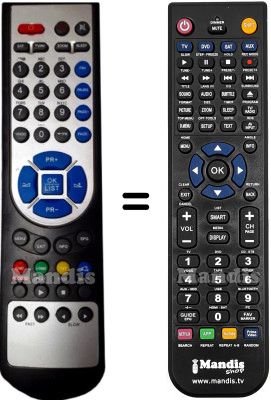 Replacement remote control ORCHID EVS455