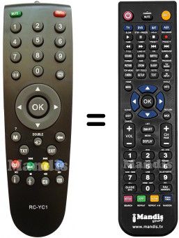 Replacement remote control HVS57508