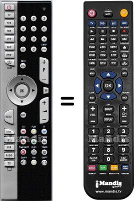 Replacement remote control Medion HVS53067