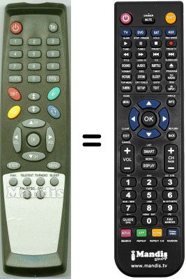 Replacement remote control WHV3136W