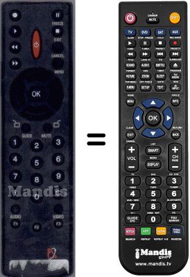 Replacement remote control WHV3919W