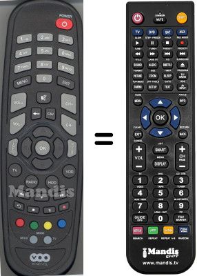 Replacement remote control WHV14202W